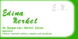 edina merkel business card